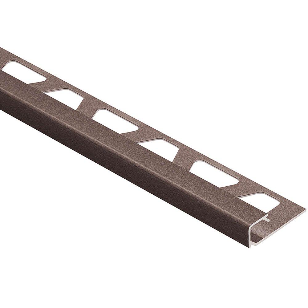 Schluter Quadec Square Edge Trim 3/8in. Aluminum Bronze