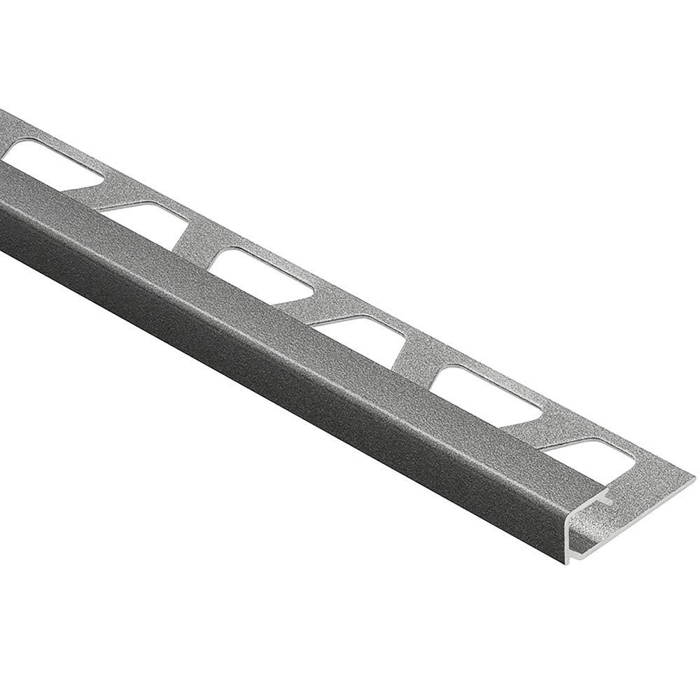 Schluter Quadec Square Edge Trim 3/8in. Aluminum Pewter