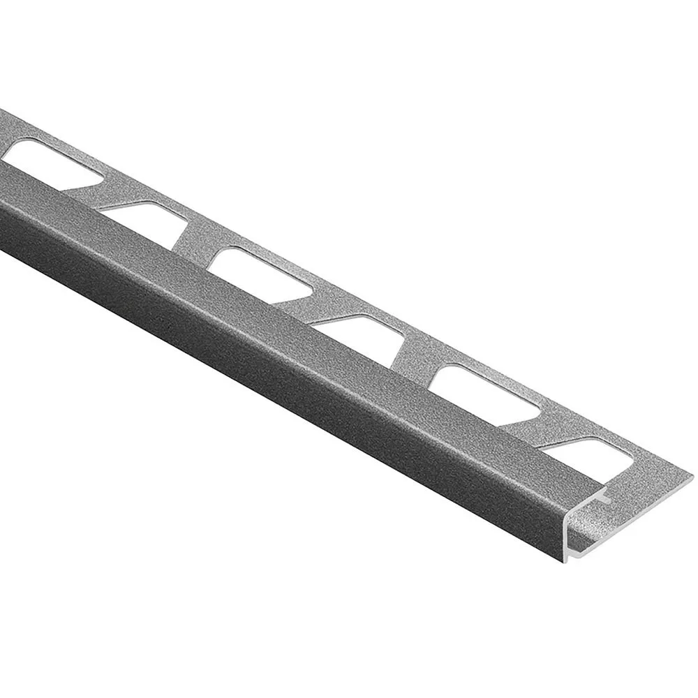 Schluter Quadec Square Edge Trim 3/8in. Aluminum Pewter
