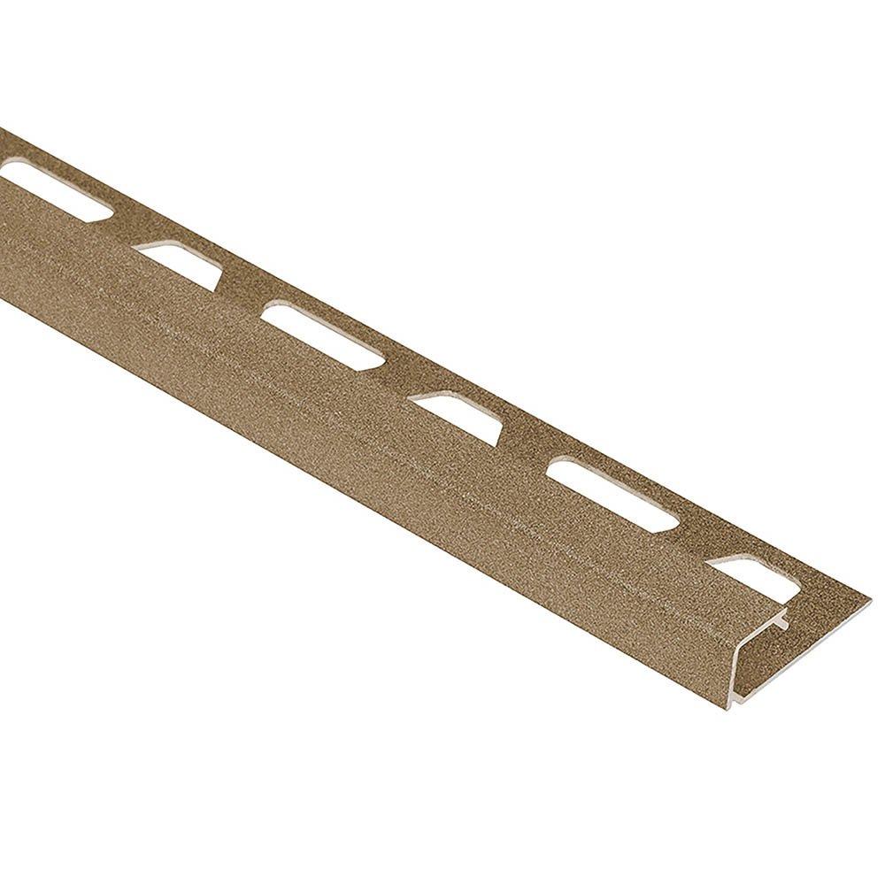 Schluter Quadec Square Edge Trim 3/8in. Aluminum Beige