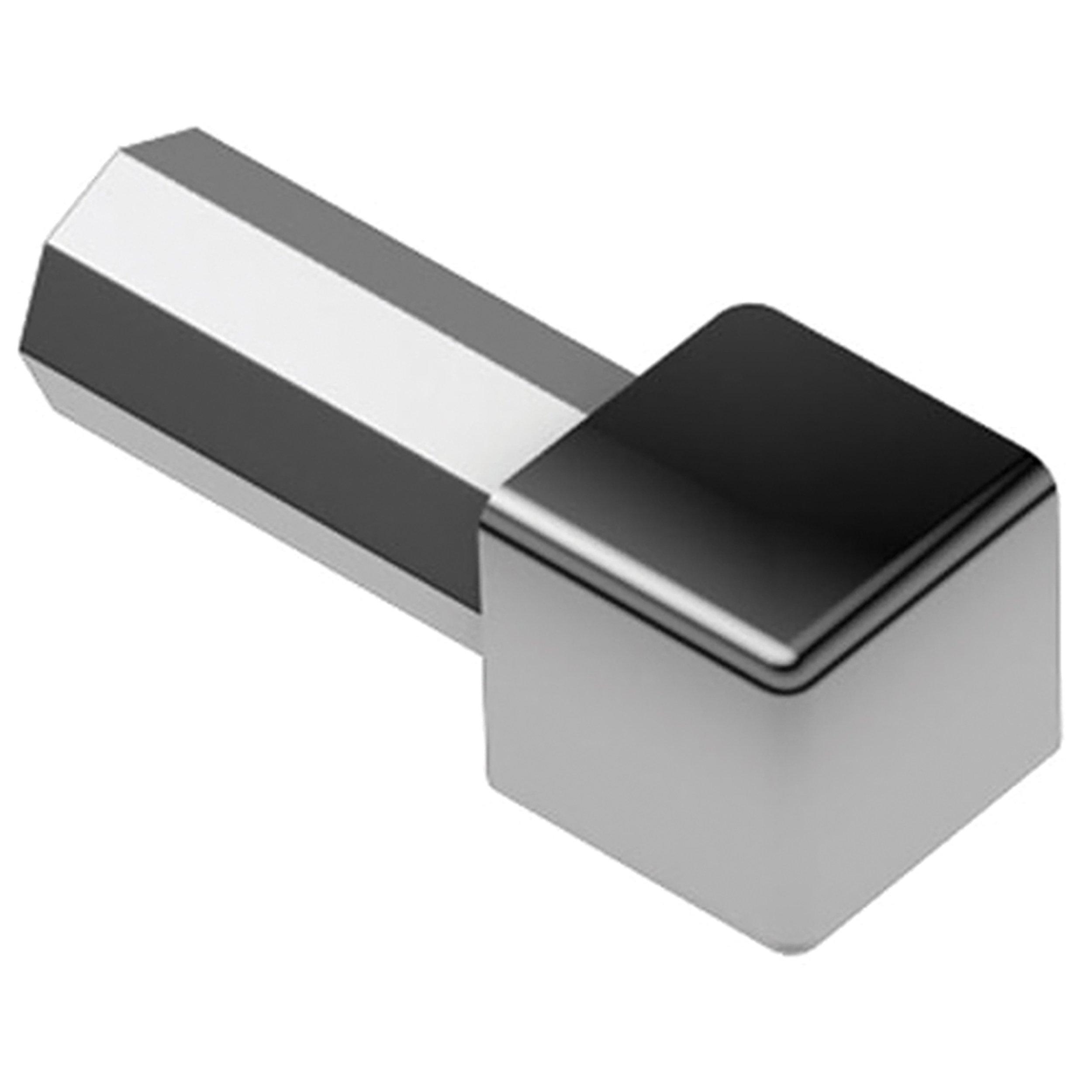 Schluter Quadec In/Out Corner 7/16in. Stainless Steel