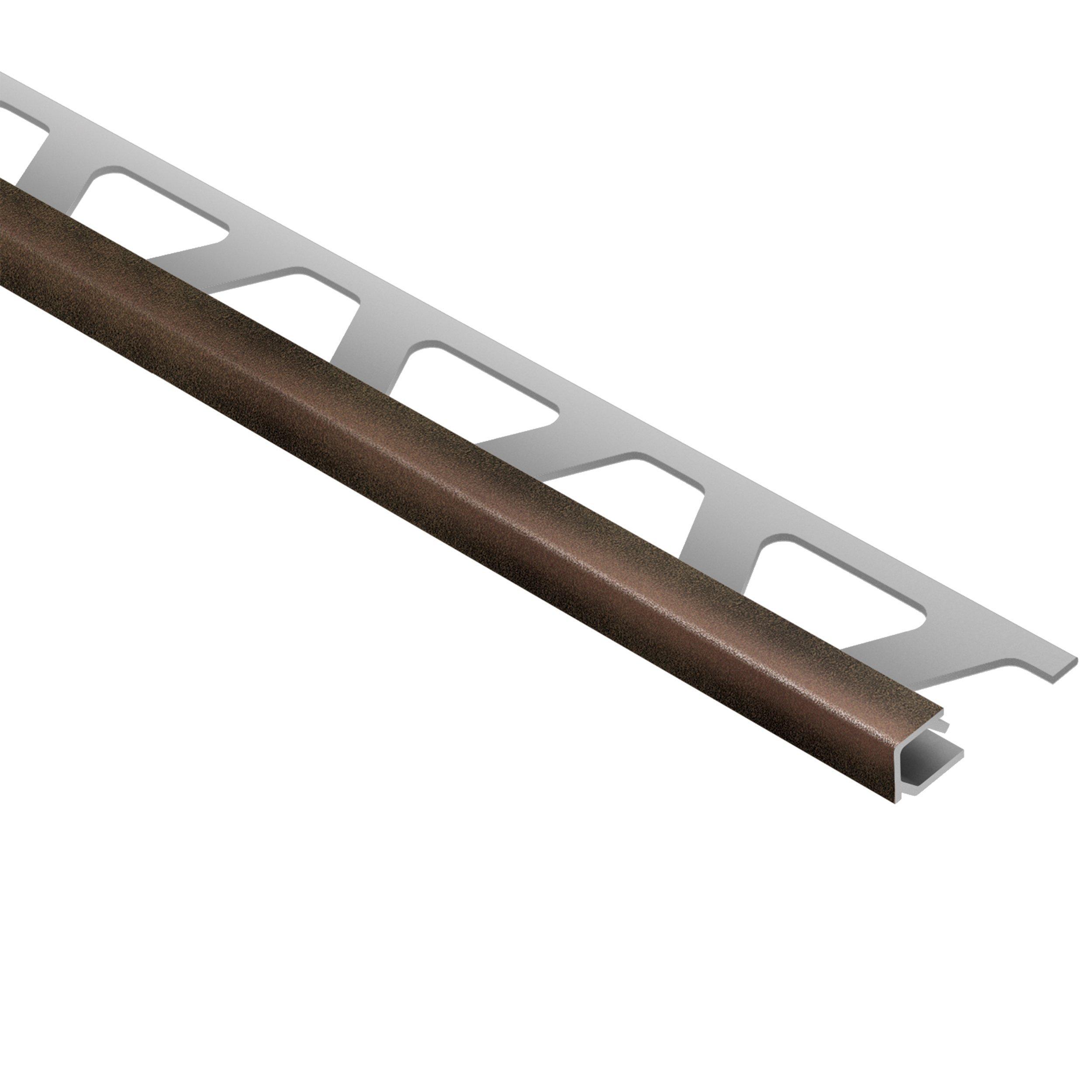 Schluter Quadec Square Edge Trim 1/2in. Aluminum Bronze