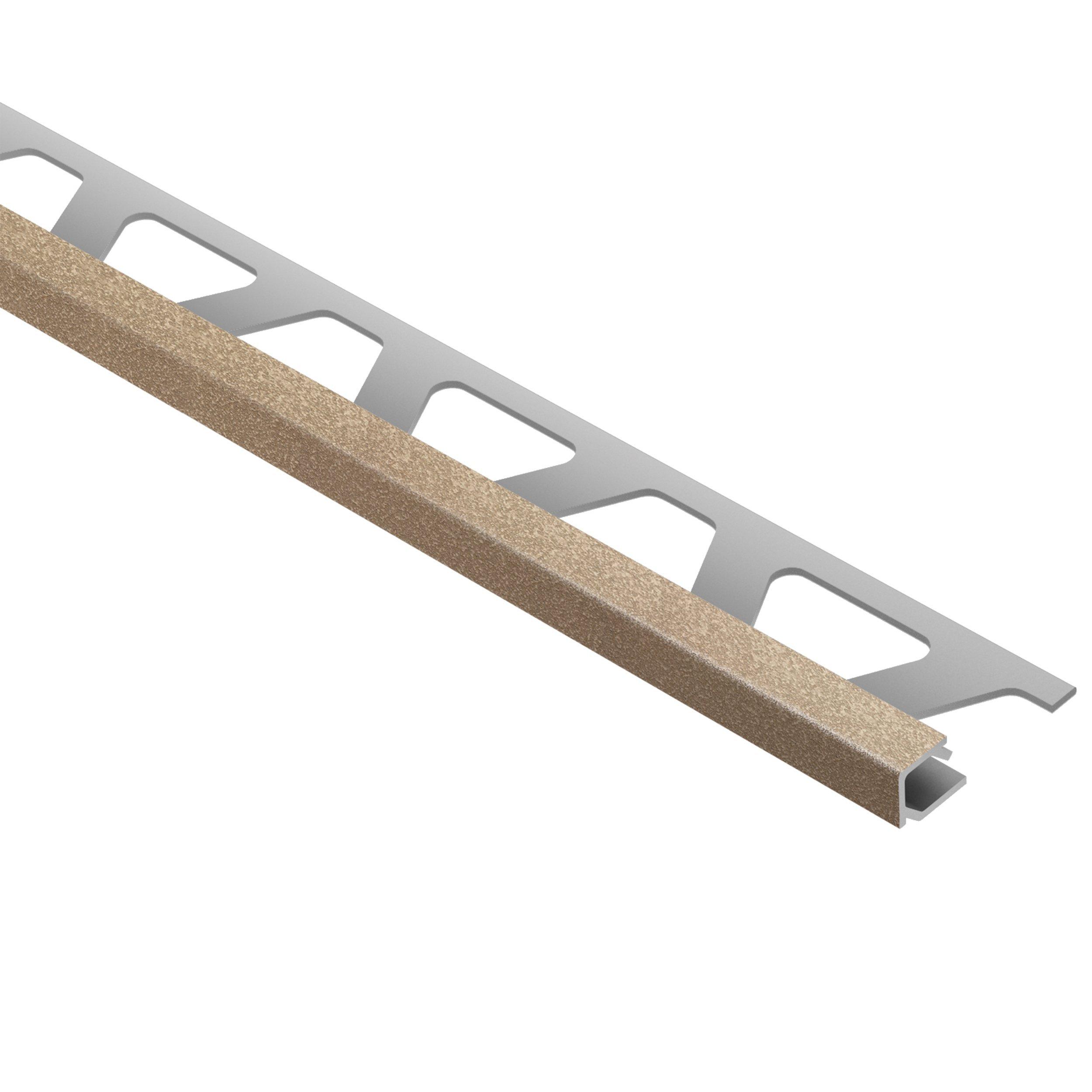 Schluter Quadec Square Edge Trim 1/2in. Aluminum Beige