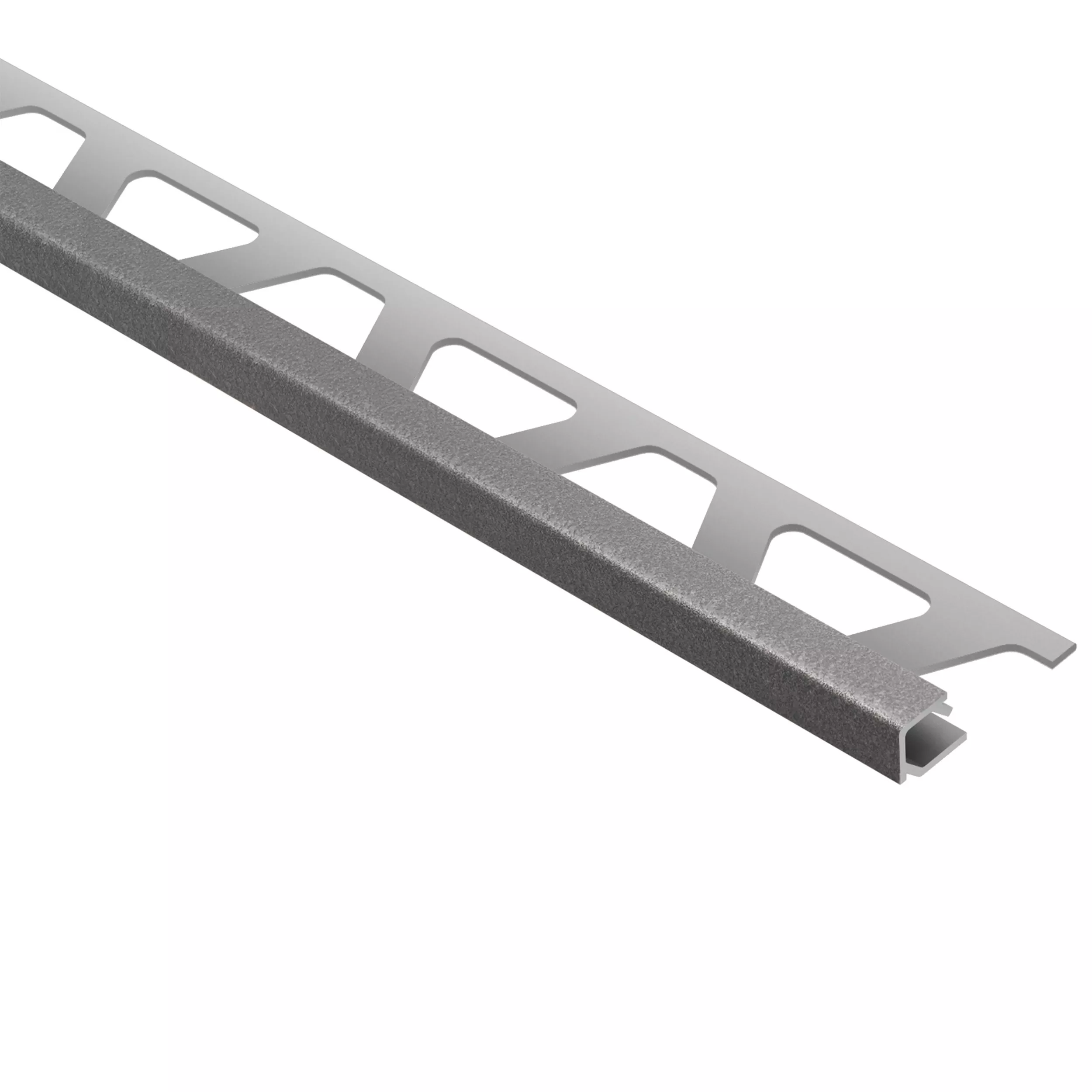 Schluter Quadec Square Edge Trim 1/2in. Aluminum Pewter