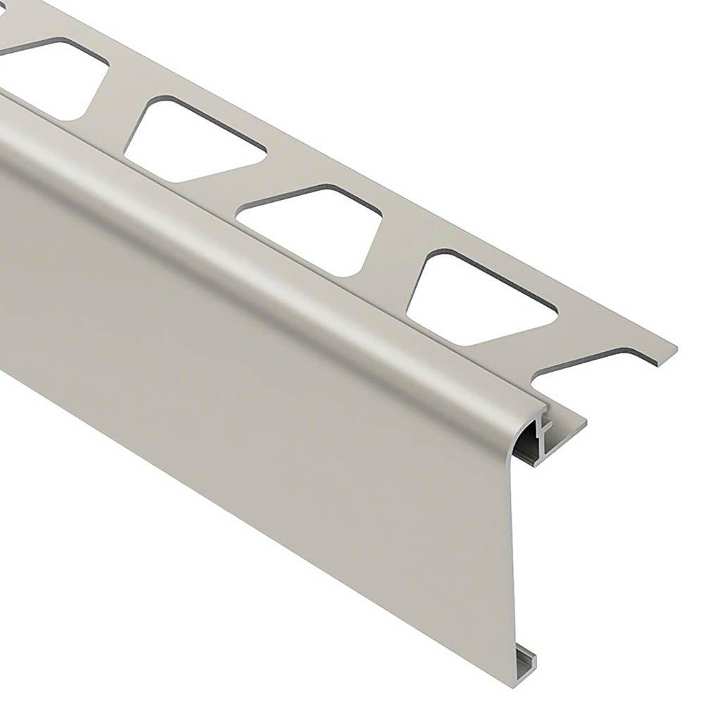 Schluter Rondec-Step-39 Profile 3/8in. Aluminum Satin Nickel
