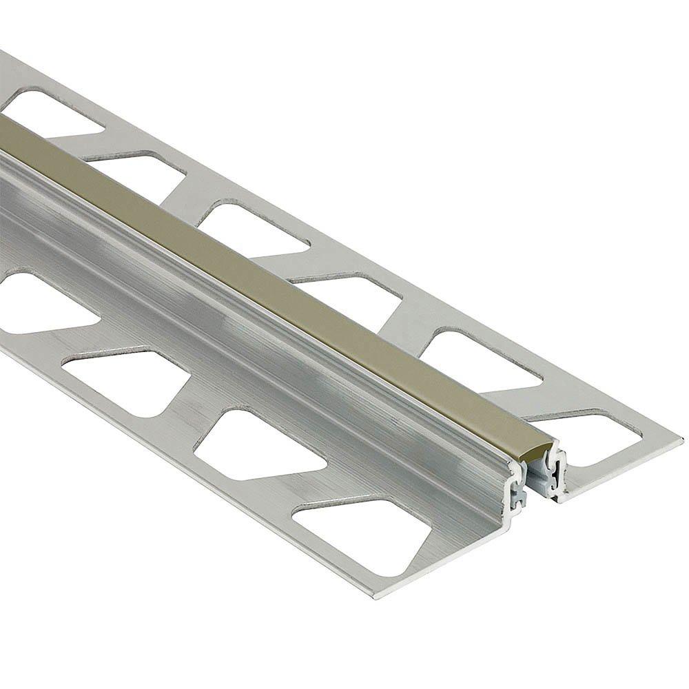 Schluter Dilex-Akws 5/8in. Aluminum w/ 1/4in. Joint Grey