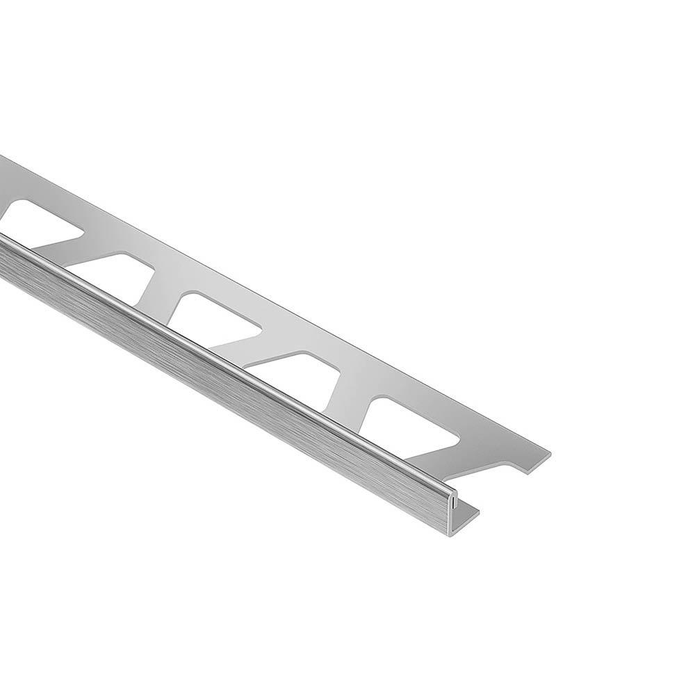 Schluter Schiene Edge Trim 5/16in. Brush Stainless Steel