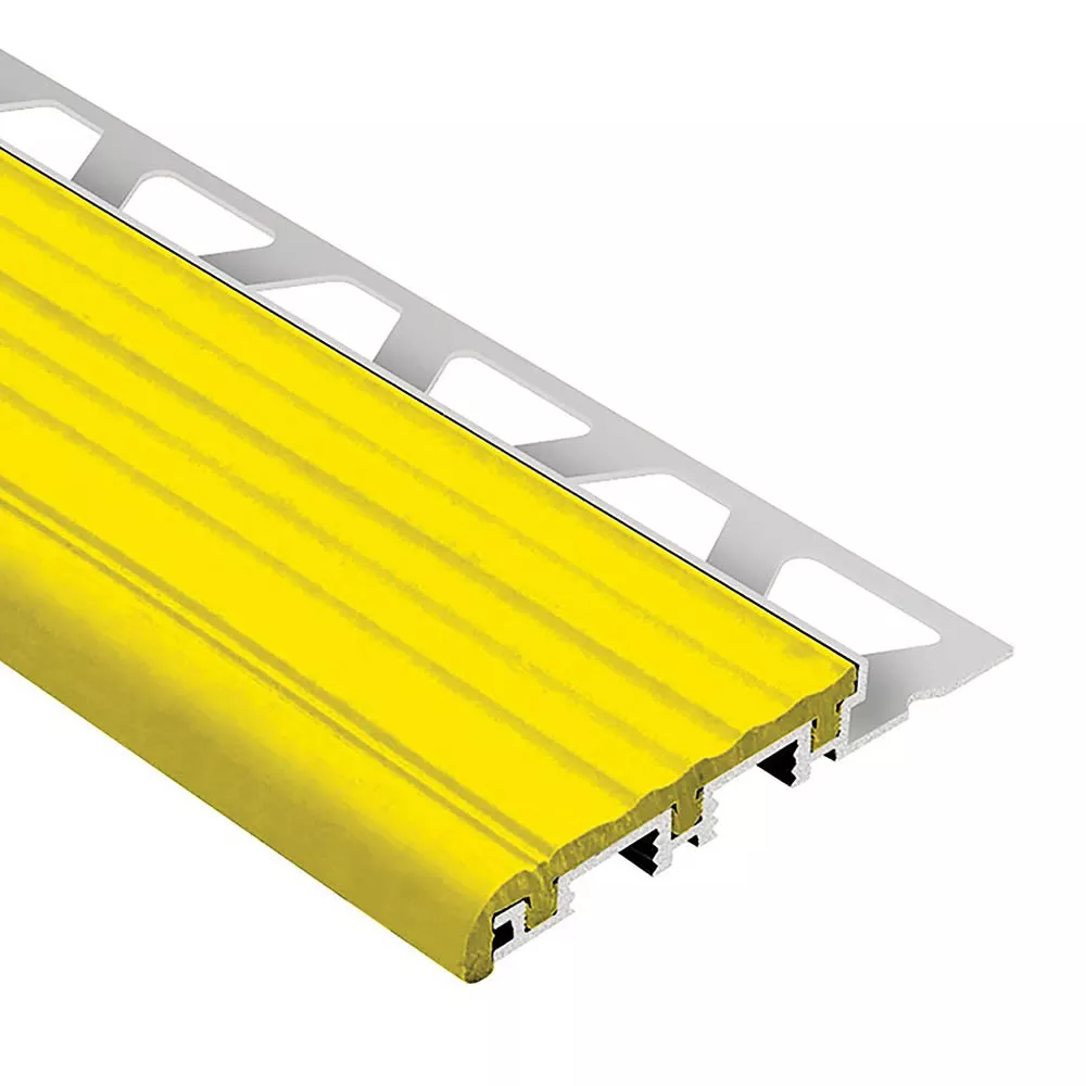 Schluter Trep-B 5/16in. Aluminum 2-1/8in. Tread Yellow 4ft. 11in.