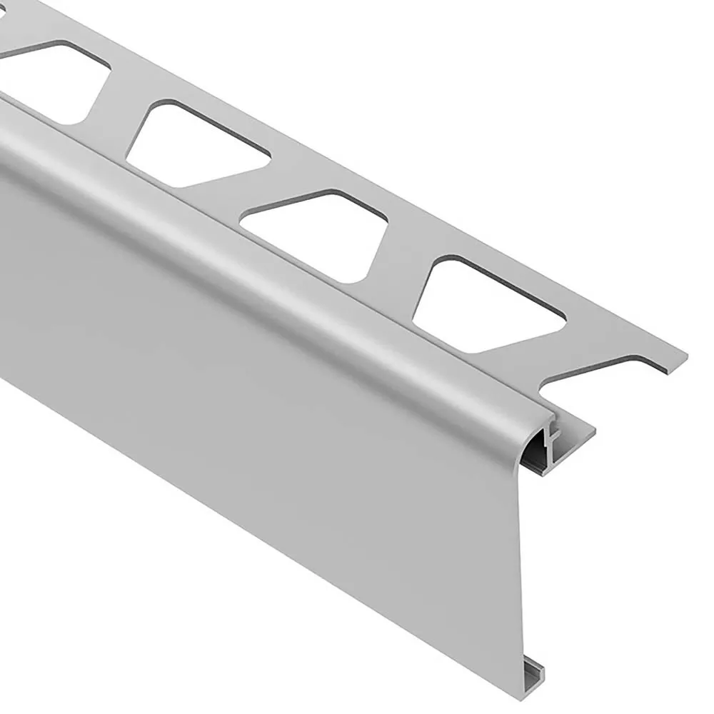 Schluter Rondec-Step-39 Profile 1/2in. Aluminum Satin