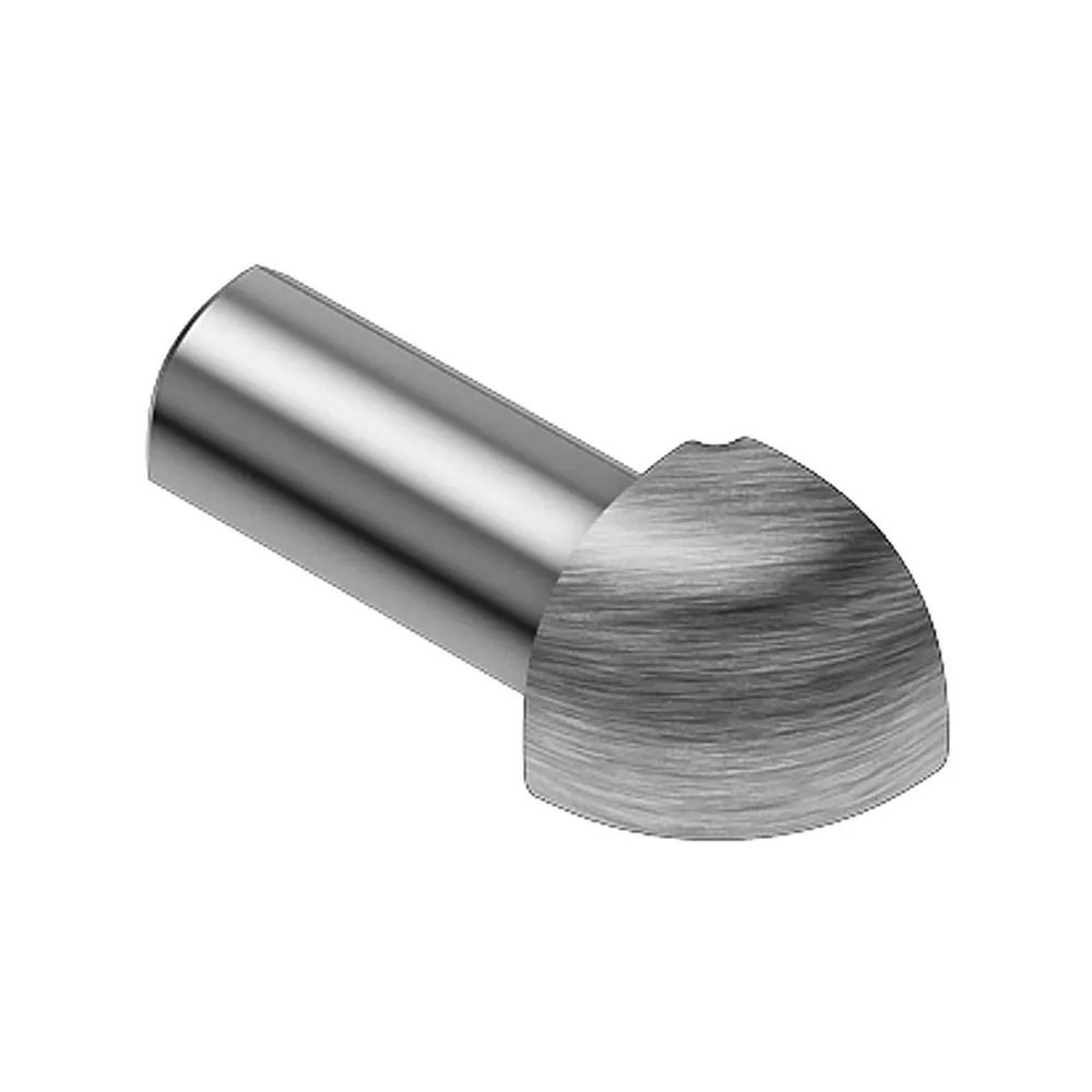 Schluter Rondec Out Corner 3/8in. Brush Stainless Steel