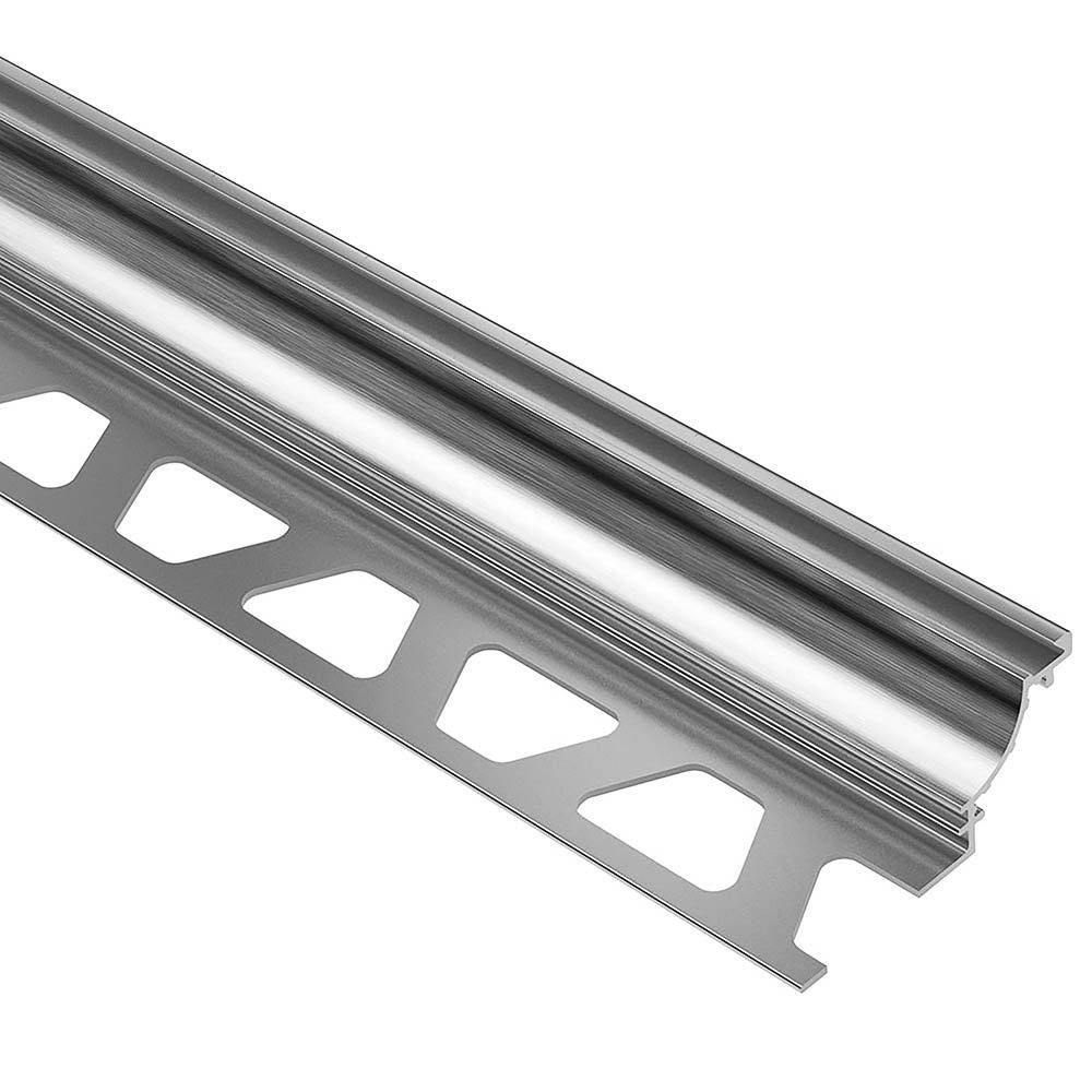 Schluter Dilex-Ahk Cove Base 5/16in. Aluminum Brush Chrome