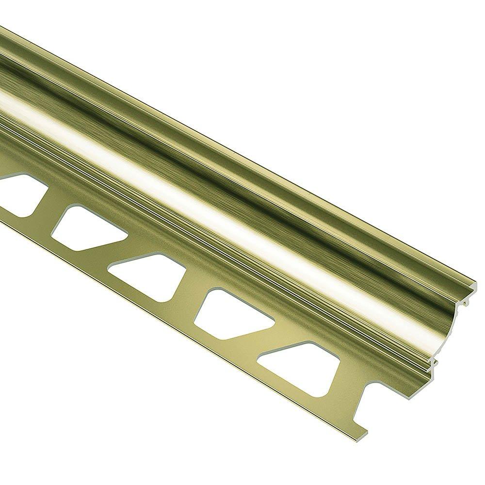Schluter Dilex-Ahk Cove Base 5/16in. Aluminum Brush Brass