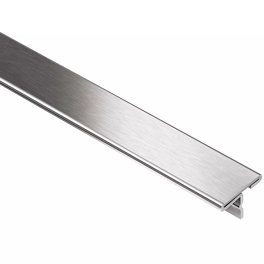 Schluter Reno-T 1in.-Wide Transition Brush Stainless Steel
