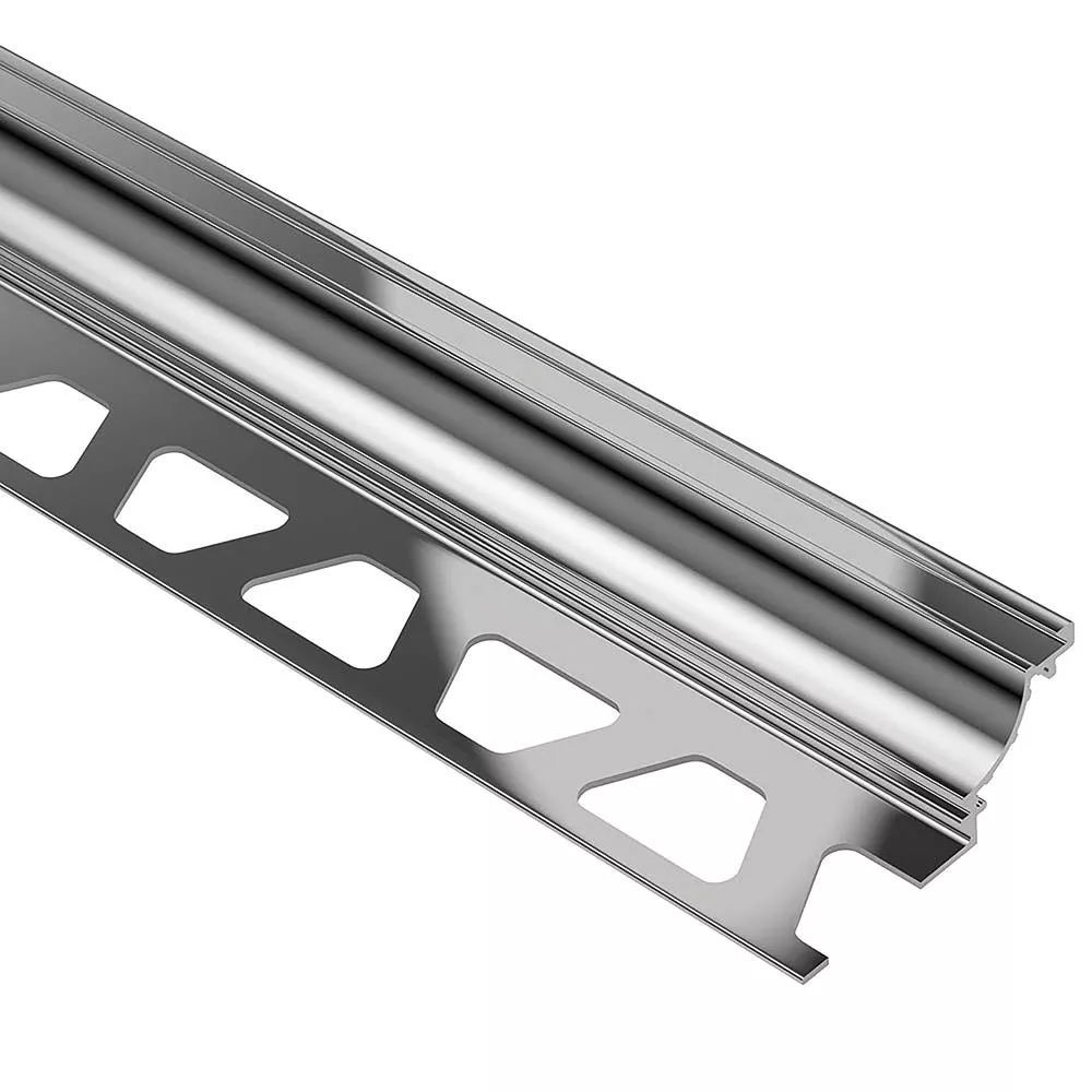 Schluter Dilex-Ahk Cove Base 5/16in. Aluminum Polish Chrome