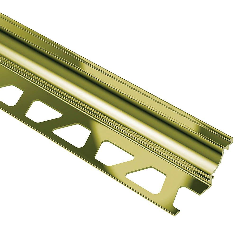Schluter Dilex-Ahk Cove Base 5/16in. Aluminum Polish Brass