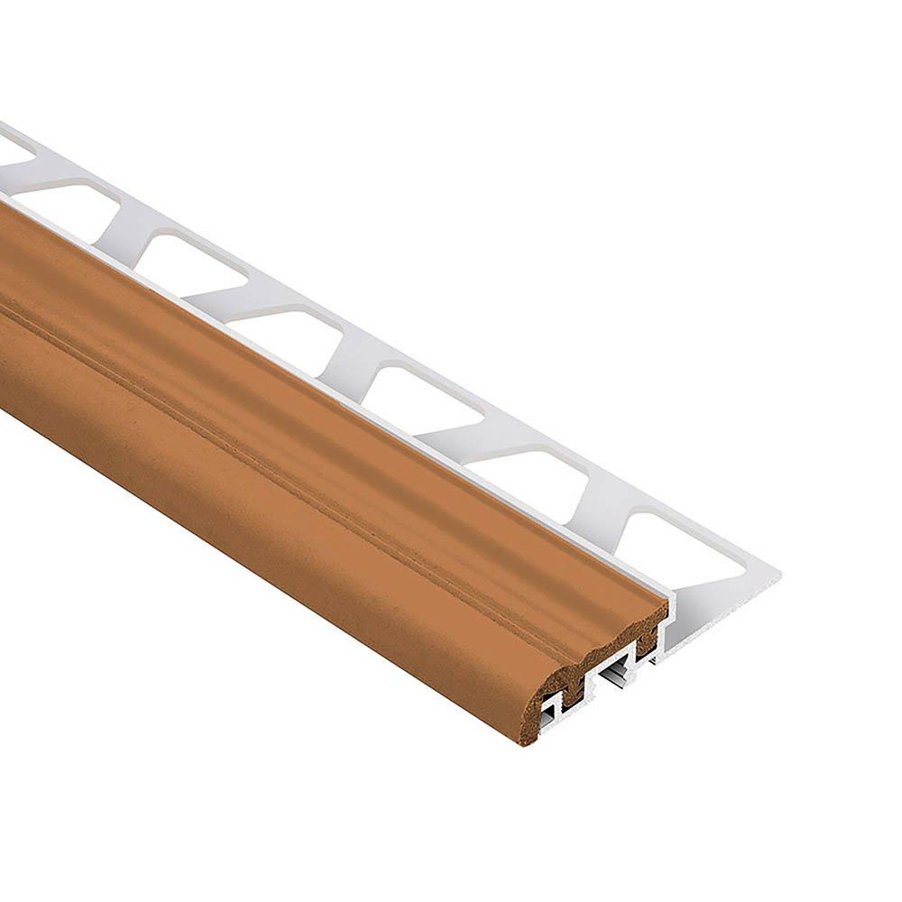 Schluter Trep-S 3/8in. Aluminum 1-1/32in. Tread Nut Brown