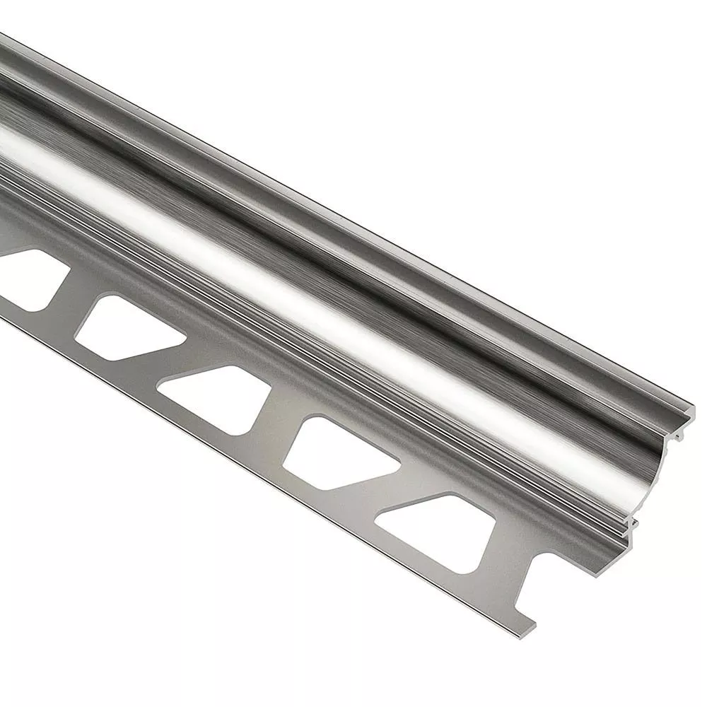 Schluter Dilex-Ahk Cove Base 1/2in. Aluminum Brush Nickel