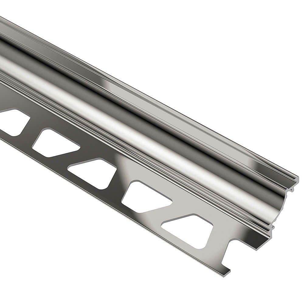 Schluter Dilex-Ahk Cove Base 3/8in. Aluminum Polish Nickel