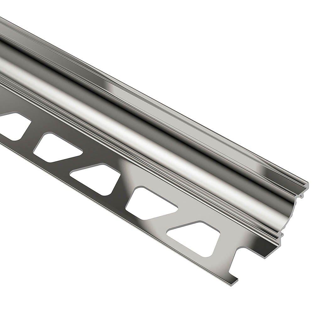 Schluter Dilex-Ahk Cove Base 1/2in. Aluminum Polish Nickel