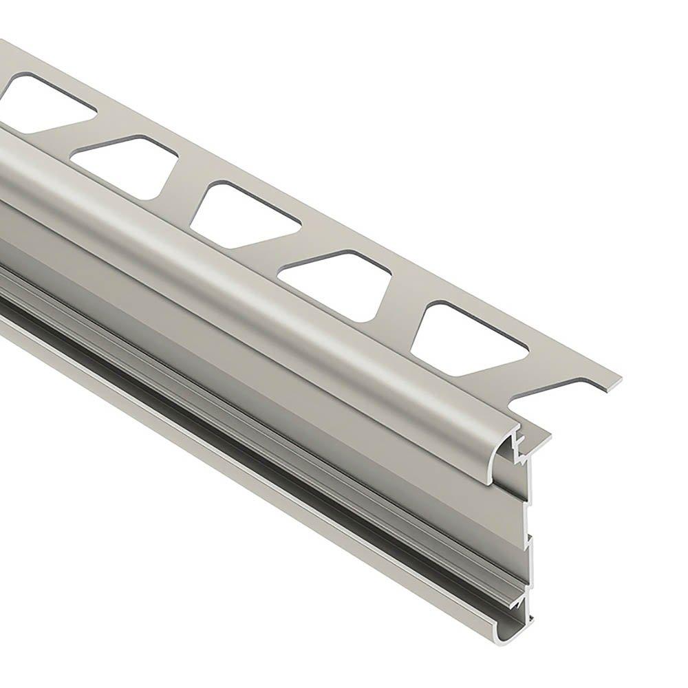 Schluter Rondec-Ct Counter Trim 5/16in. Aluminum Satin Nickel