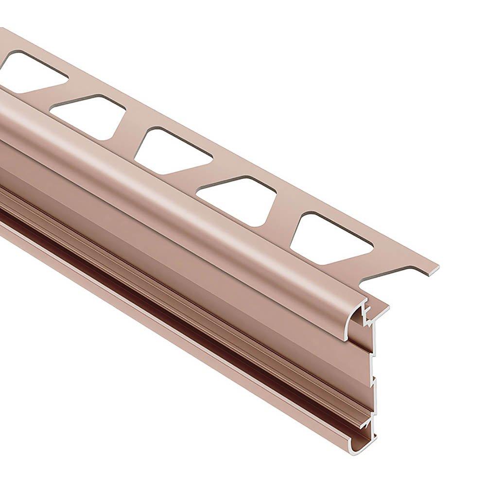 Schluter Rondec-Ct Counter Trim 1/2in. Aluminum Satin Copper