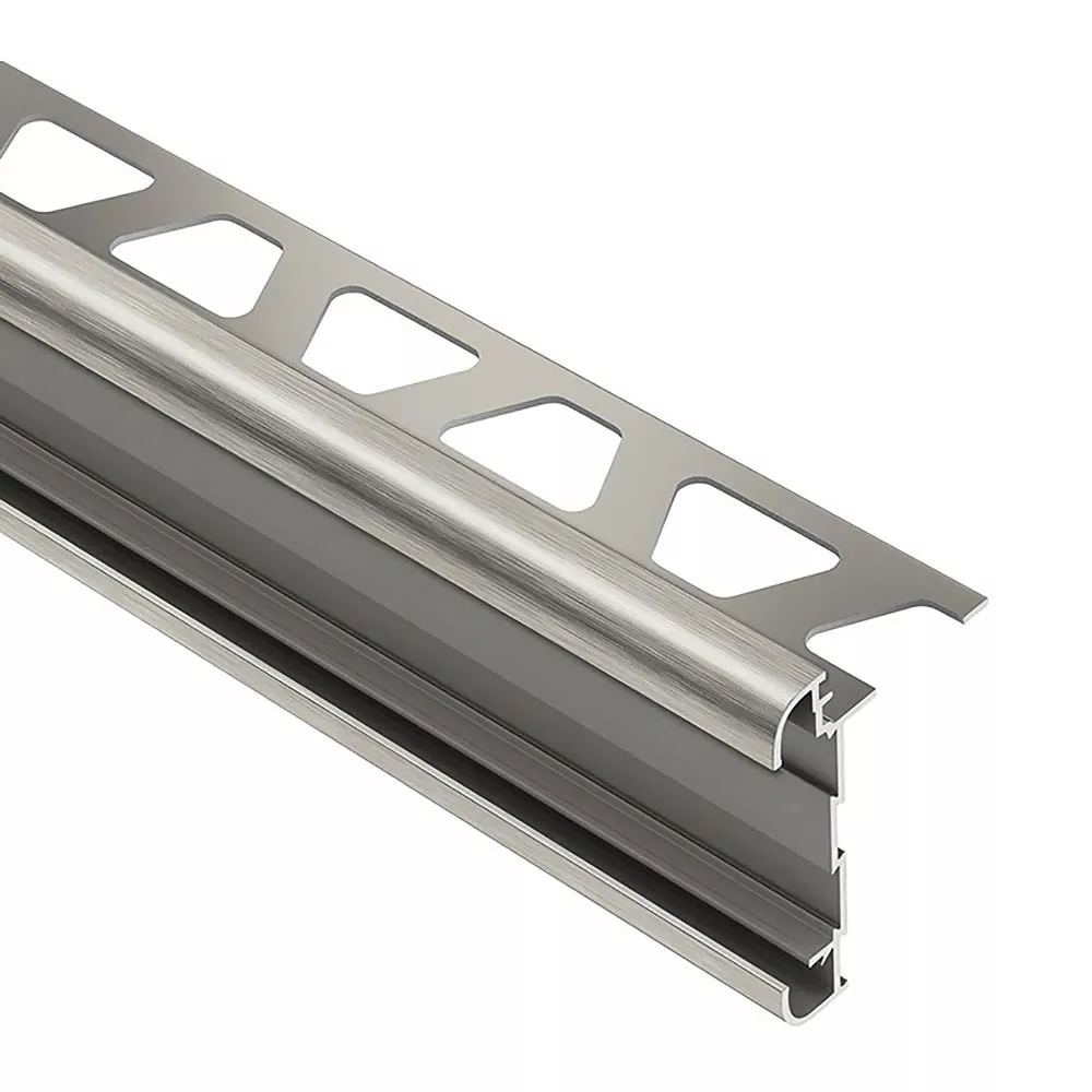 Schluter Rondec-Ct Counter Trim 5/16in. Aluminum Brush Nickel