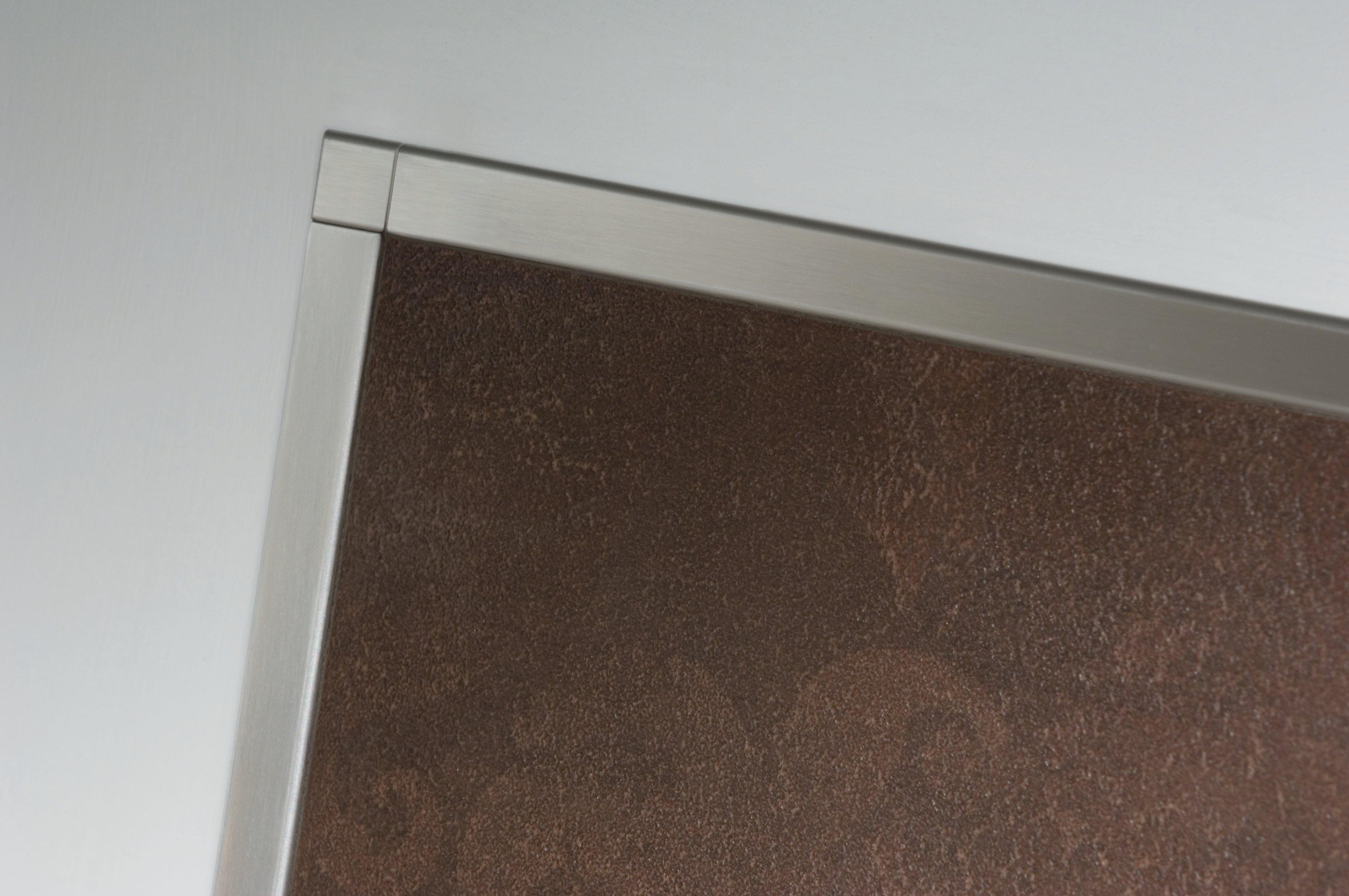 Schluter Quadec Square Edge Trim 1/2in. Stainless Steel