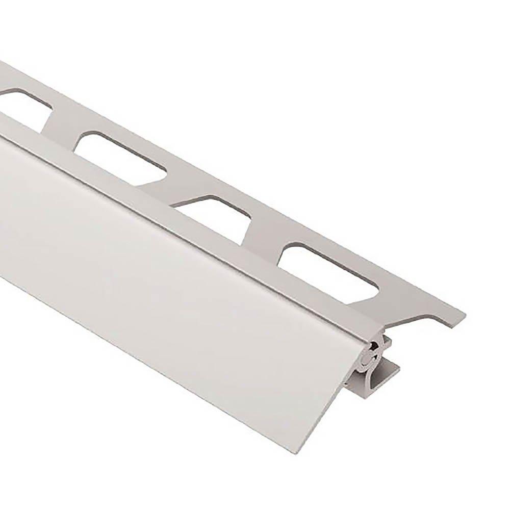 Schluter Reno-V 1-9/16in. Adjustable Reducer 1/2in. Aluminum Satin