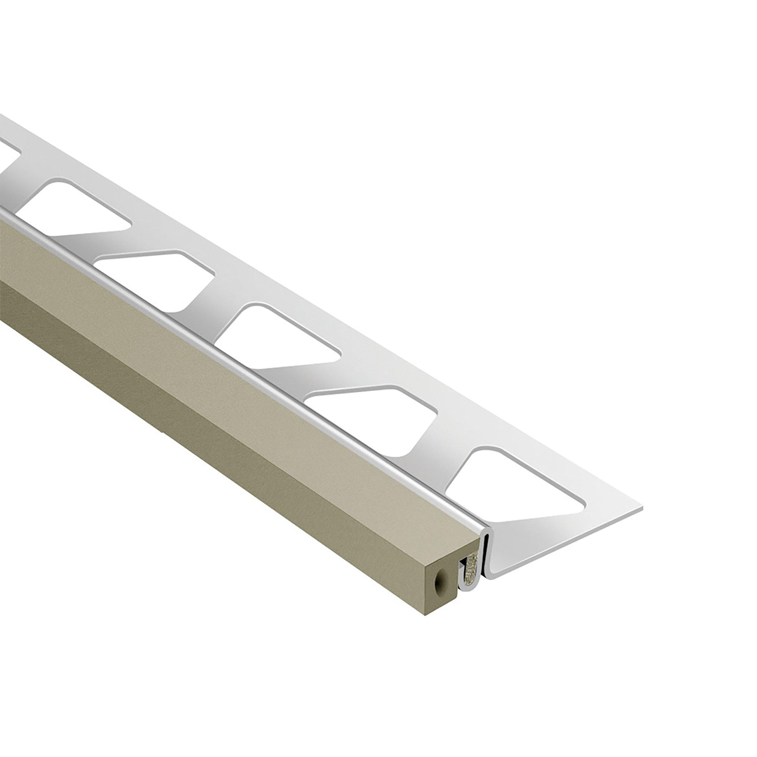 Schluter Dilex-Ksa 5/16in. Stainless Steel w/ 3/8in. Joint Grey