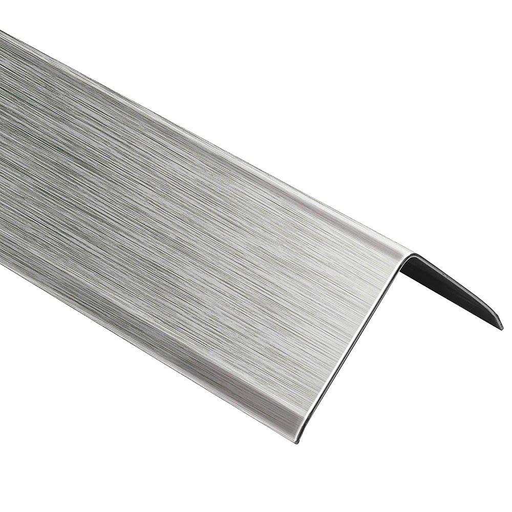 Schluter Eck-K W-1-9/32in. Retrofit Brush Stainless Steel 4ft. 11in.