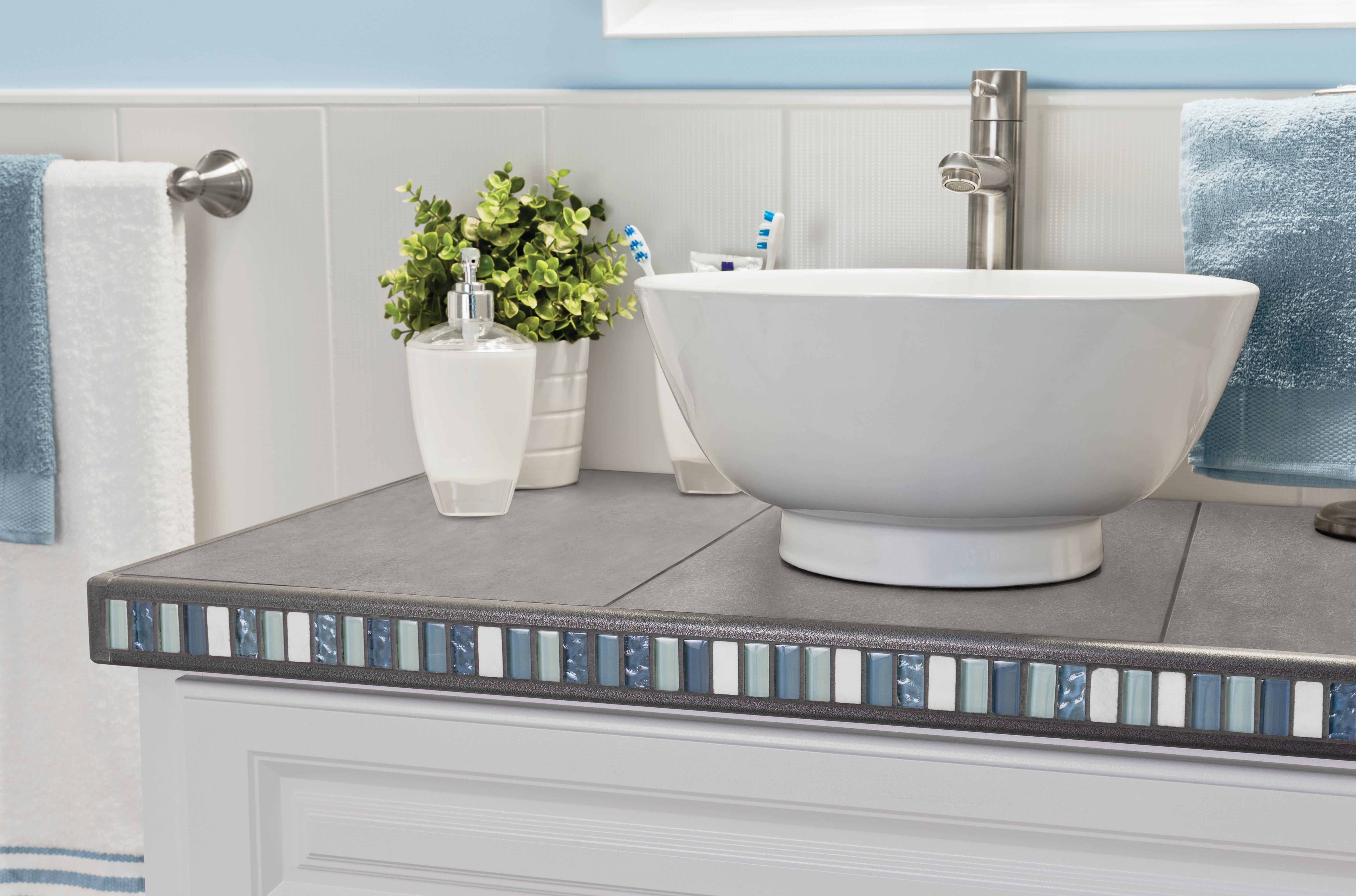 Schluter Rondec-Ct Counter Trim 3/8in. Aluminum Pewter