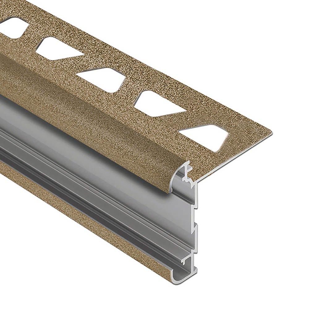 Schluter Rondec-Ct Counter Trim 3/8in. Aluminum Beige