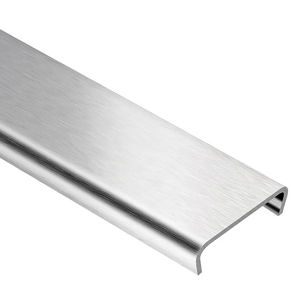 Schluter Designline 1in. Border Trim 1/4in. Brush Stainless Steel