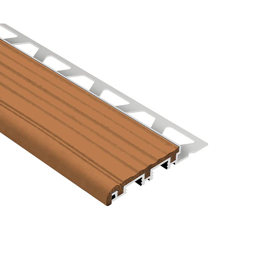 Schluter Trep-B 1in. Aluminum 2-1/8in. Tread Nut Brown