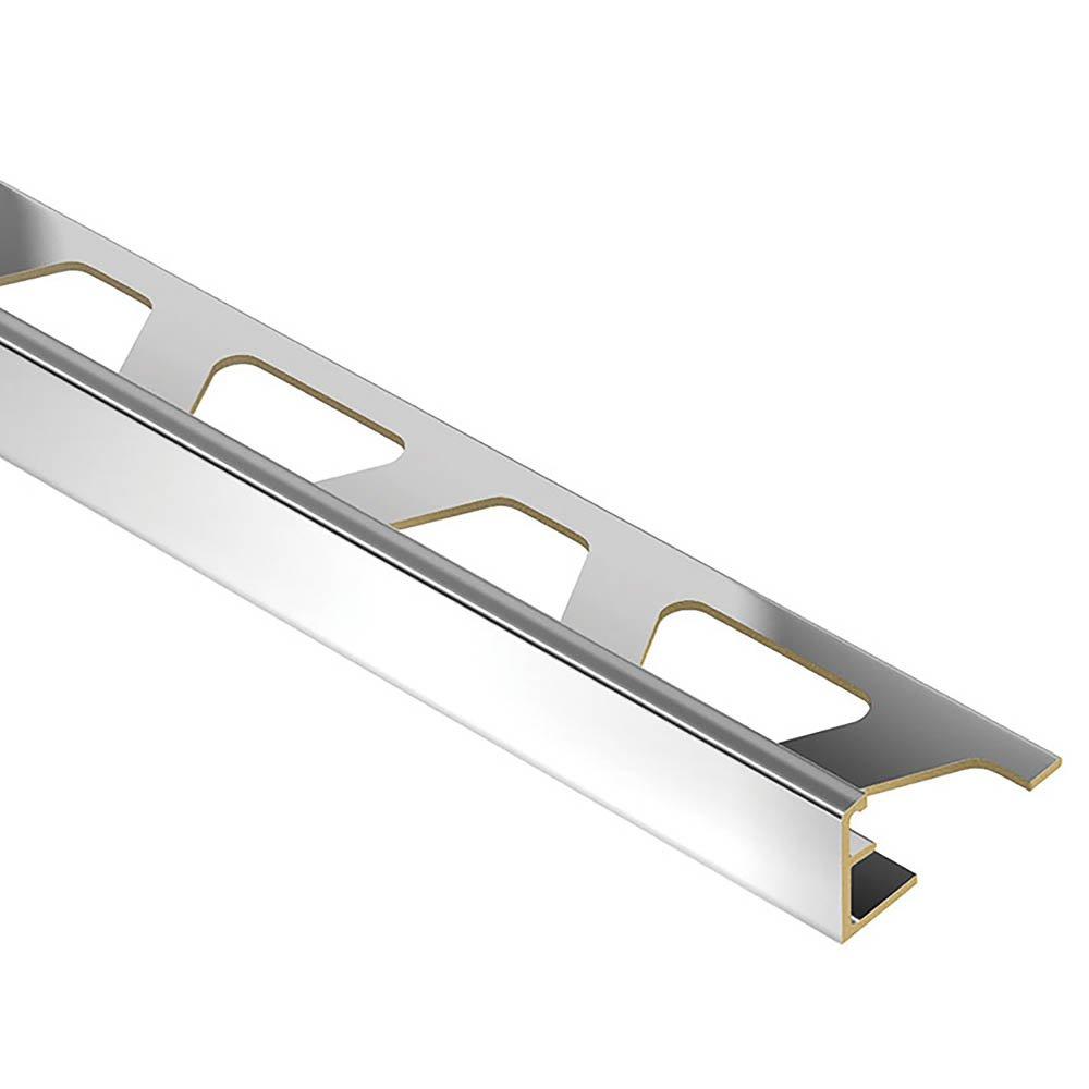 Schluter Schiene Edge Trim 3/8in. Chrome-Plated Brass