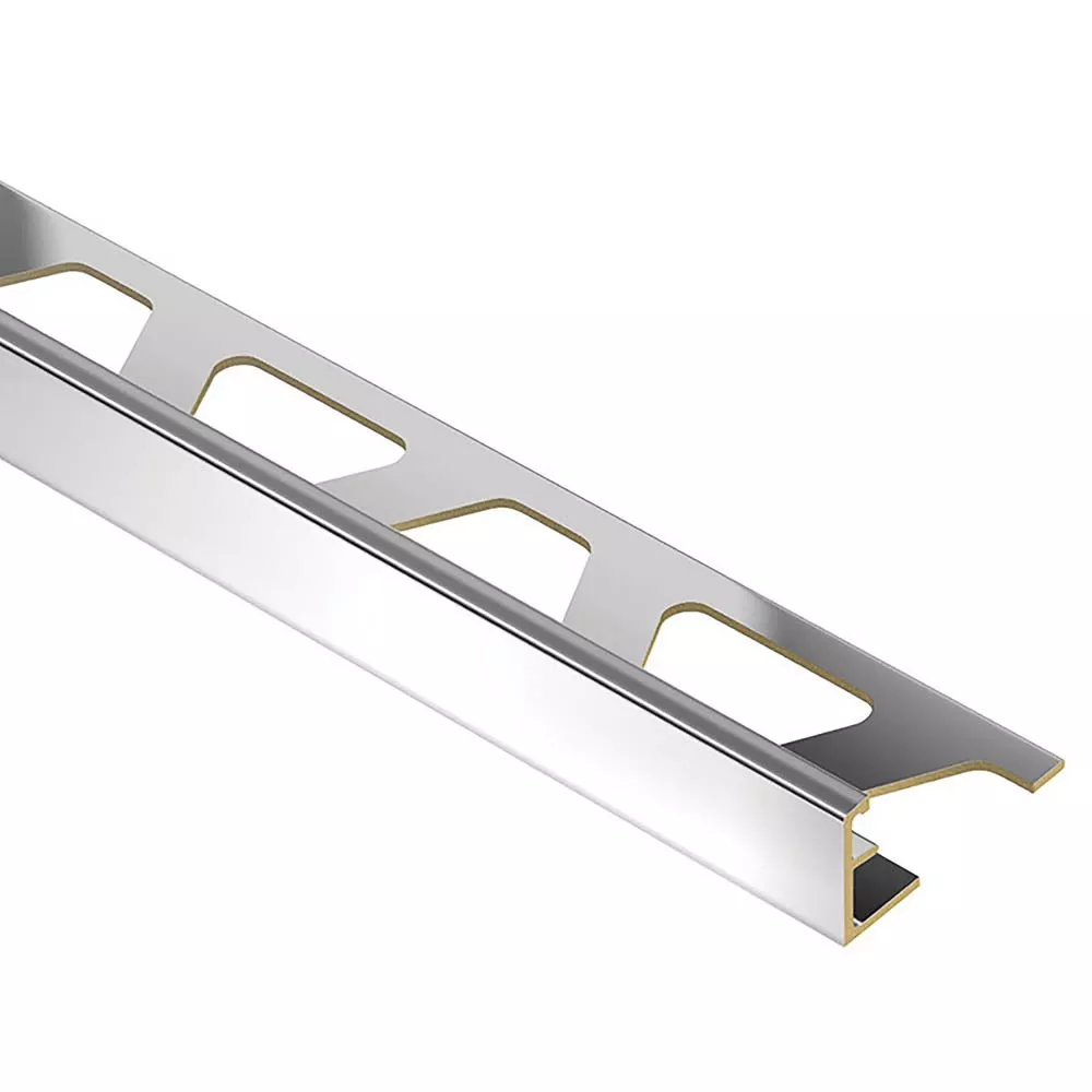 Schluter Jolly Edge Trim 1/2in. Chrome-Plated Brass