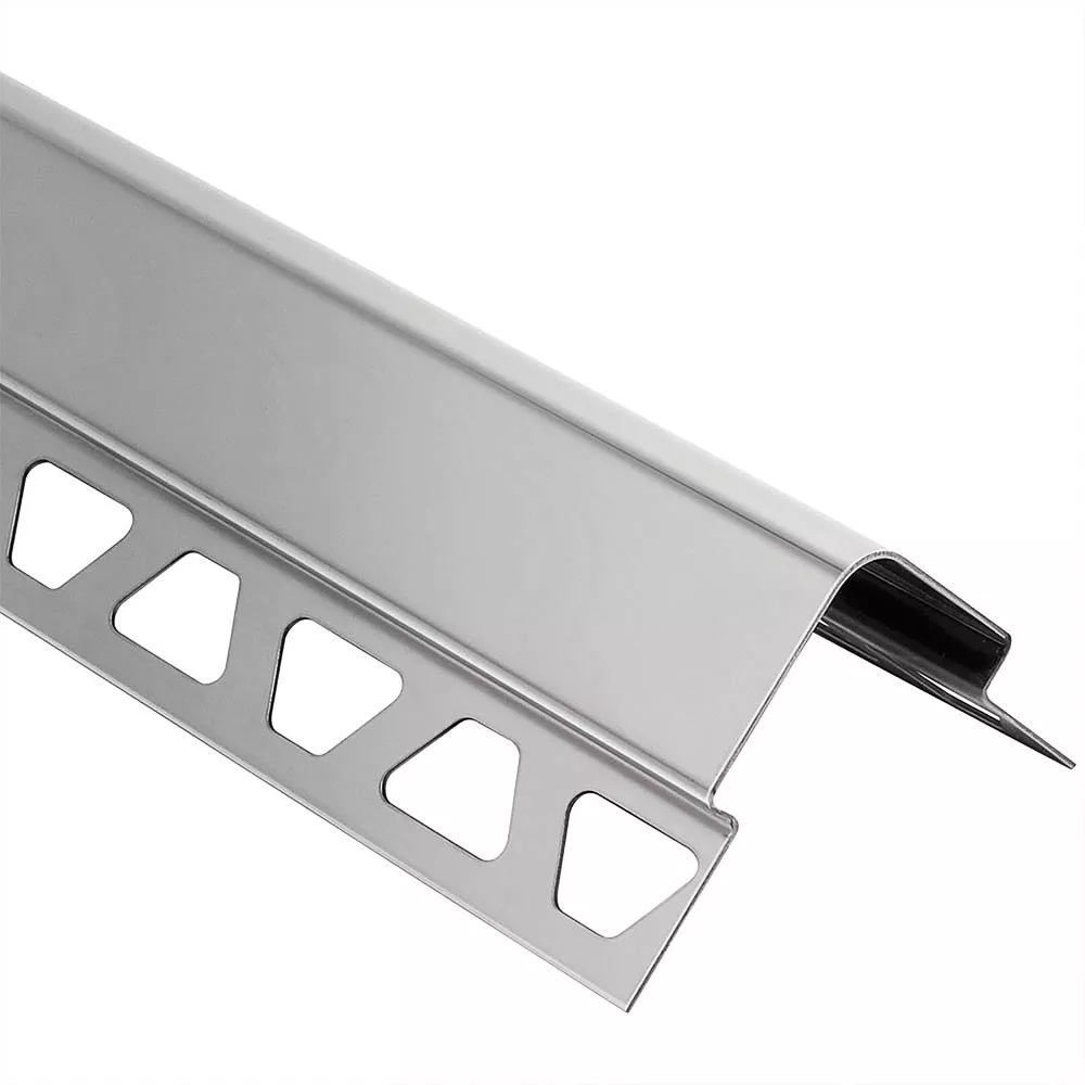 Schluter Eck-E W-1-15/32in. H-1/4in. Stainless Steel 8ft. 2-1/2in.