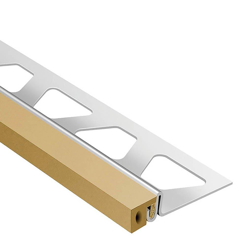 Schluter Dilex-Ksa 5/8in. Stainless Steel w/ 3/8in. Joint Light Beige