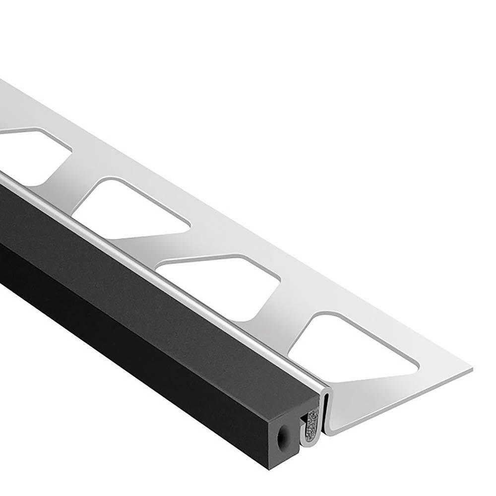 Schluter Dilex-Ksa 5/8in. Stainless Steel w/ 3/8in. Joint Black