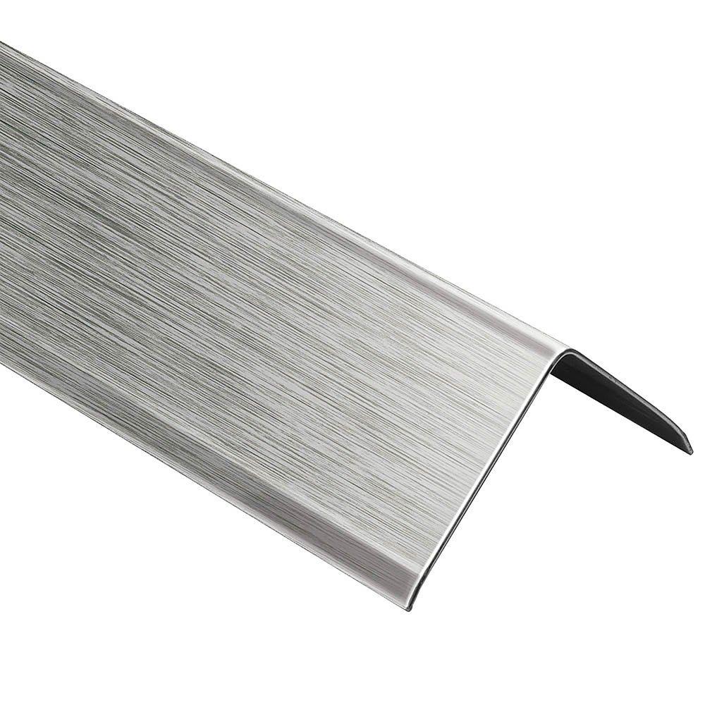 Schluter Eck-K W-1-9/32in. Retrofit Brush Stainless Steel 6ft. 7in.