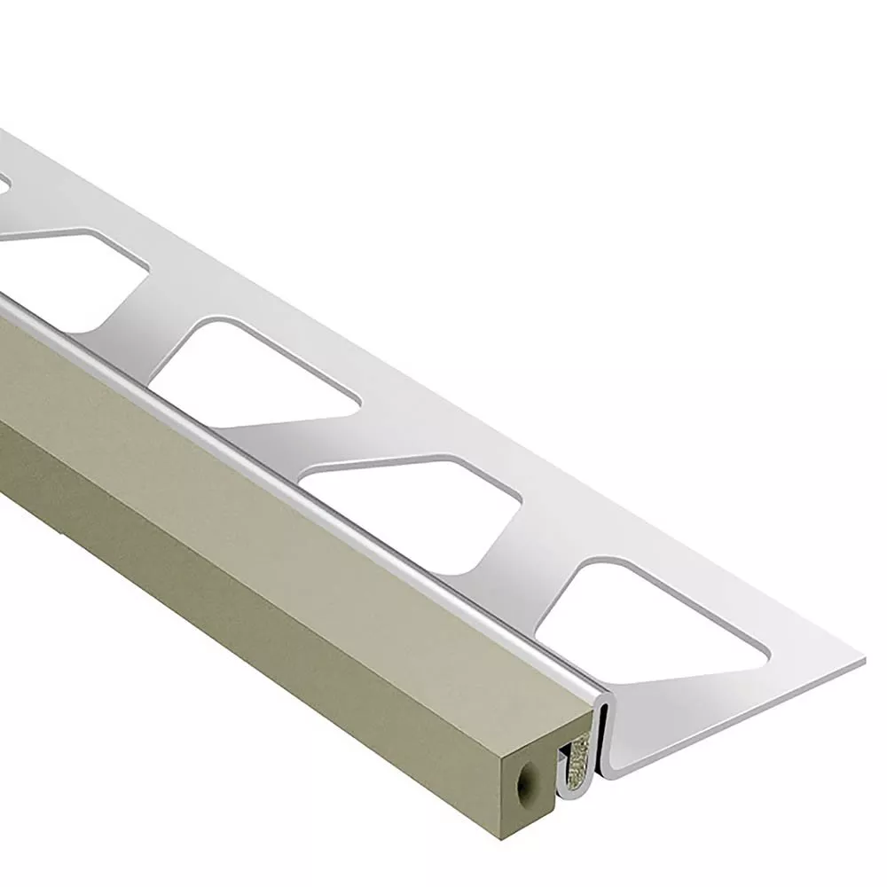 Schluter Dilex-Ksa 13/16in. Stainless Steel w/ 3/8in. Joint Grey