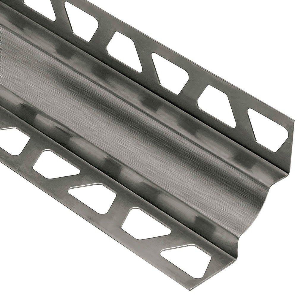 Schluter Dilek-Ehk Cove Base 11/32in. X 11/32in. Brush Stainless Steel