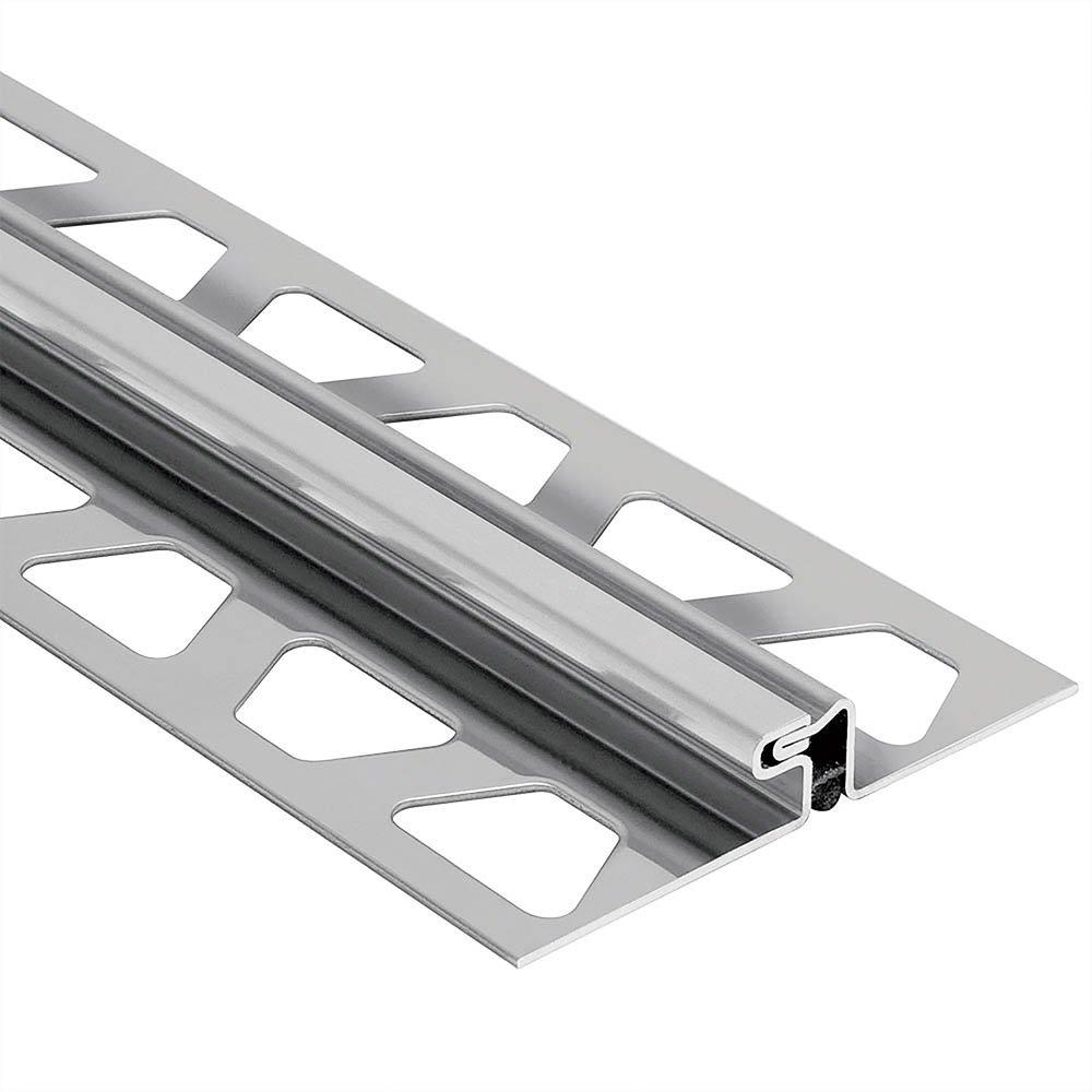 Schluter Dilex-Edp T/G Movement Trim 3/8in. Stainless Steel