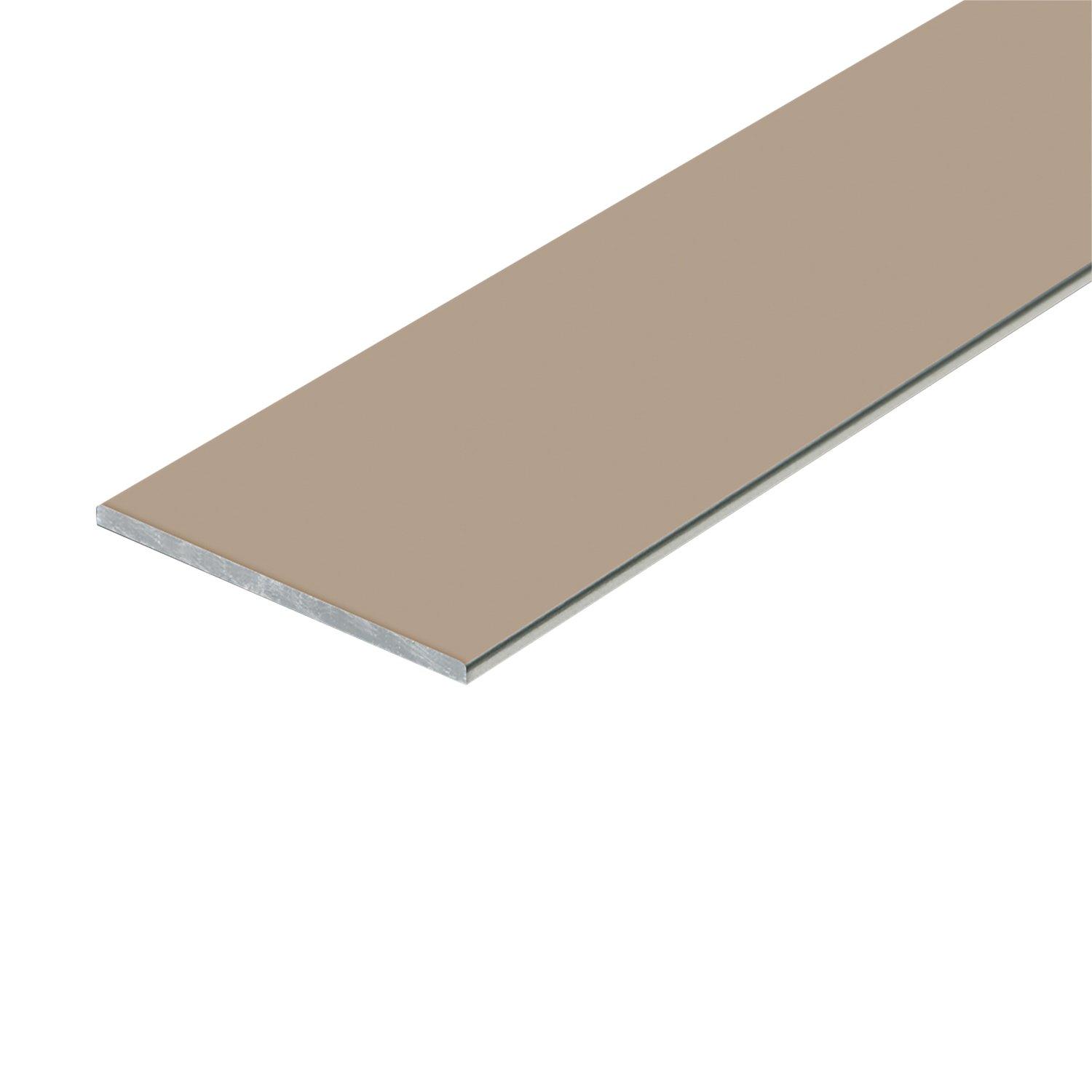 Schluter Dilex-Ksn 3/8in. Stainless Steel w/ 7/16in. Joint Light Beige