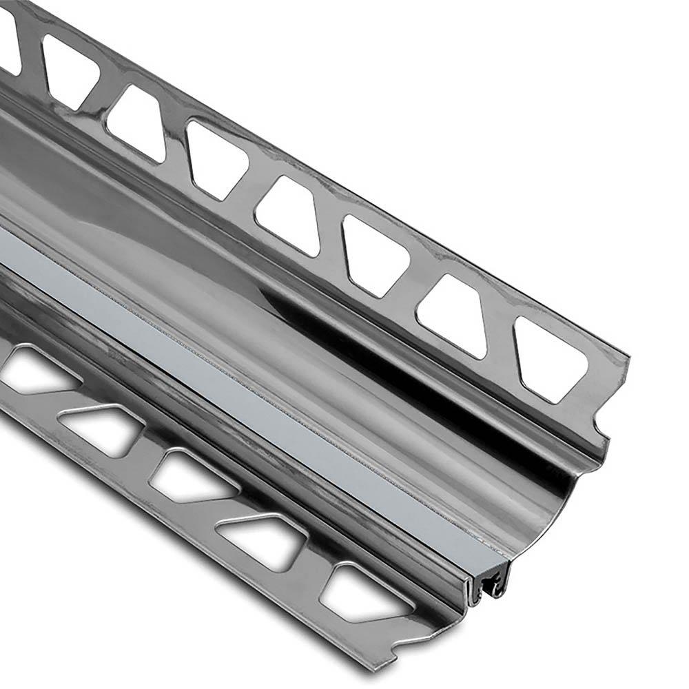 Schluter Dilex-Hks Cove 13/16in. X 7/16in. Stainless Steel&nbsp;