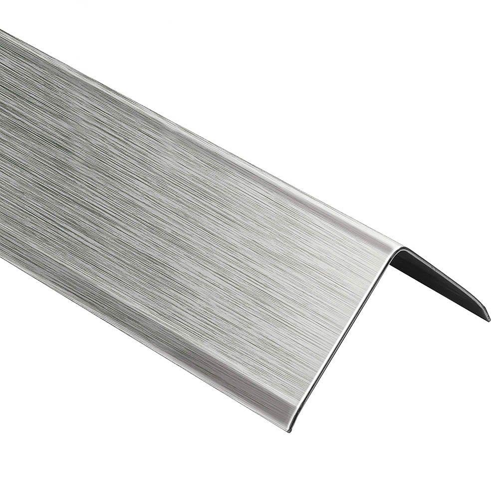 Schluter Eck-K W 2in. Retrofit Brush Stainless Steel 8ft. 2-1/2in.