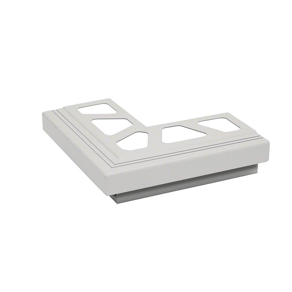 Schluter Bara-Rak Out Corner 90 Degrees Alum Bright White