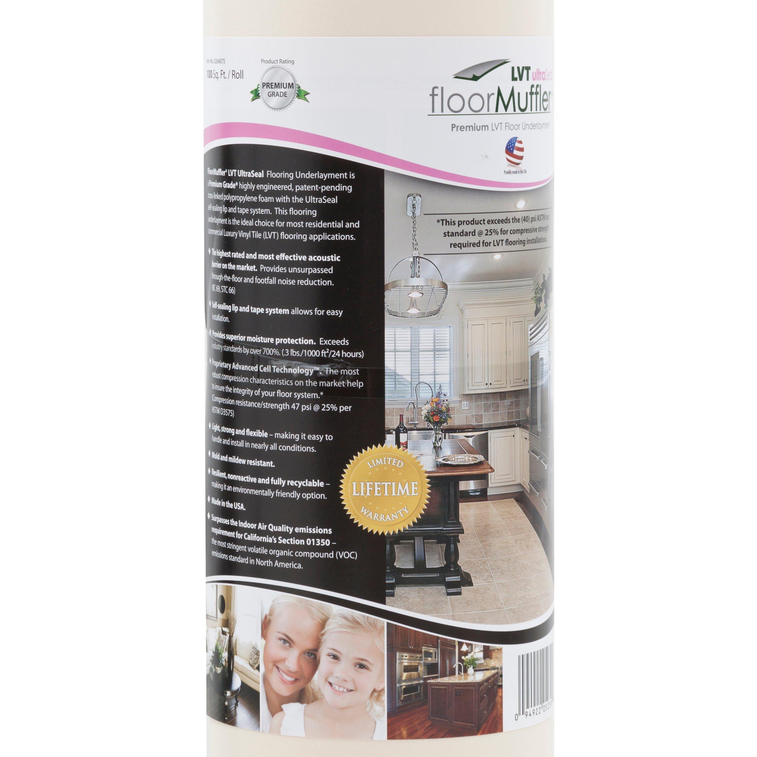 Floor Muffler LVT UltraSeal Floor Underlayment Floor and Decor