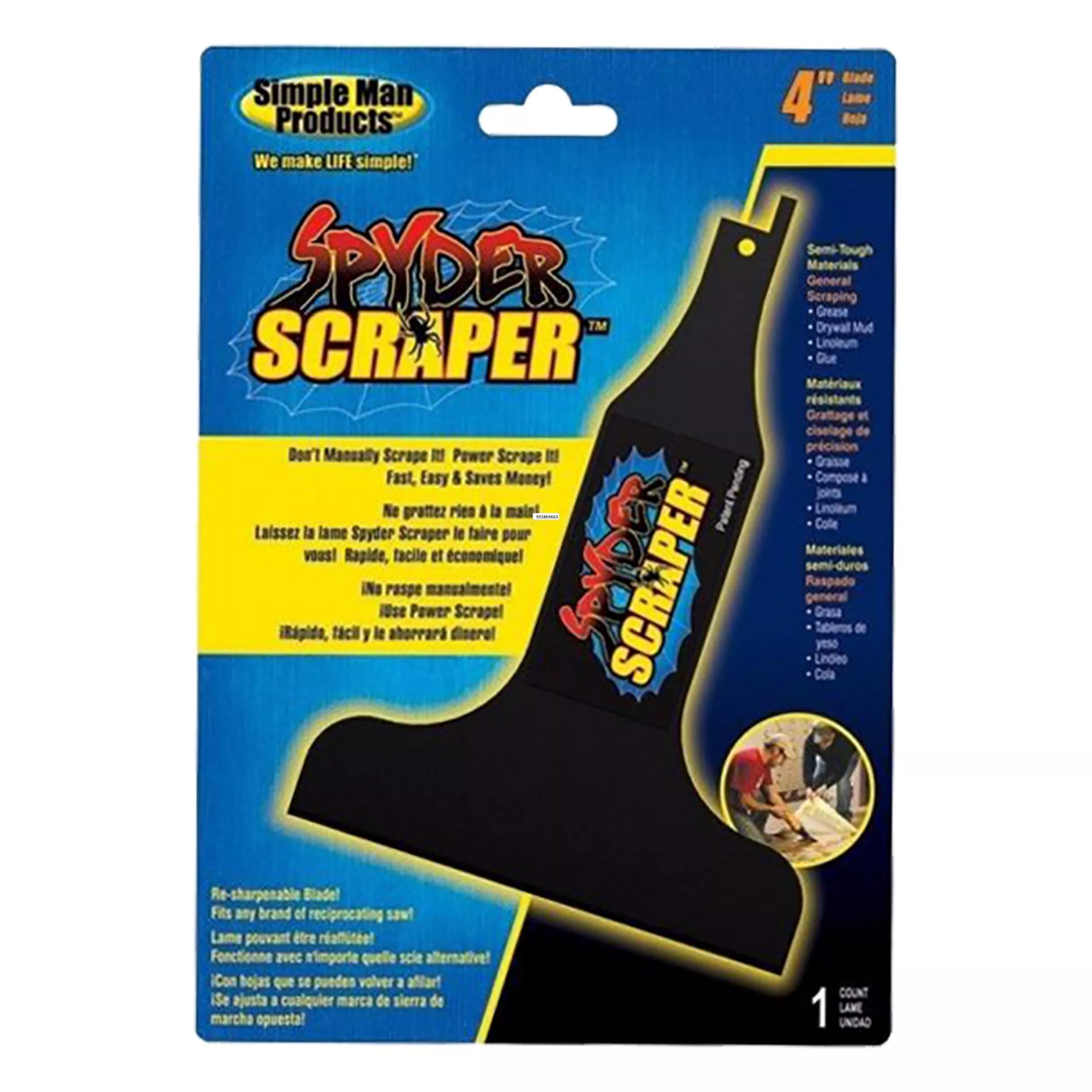 Spyder Scraper 4in. Power Scraper