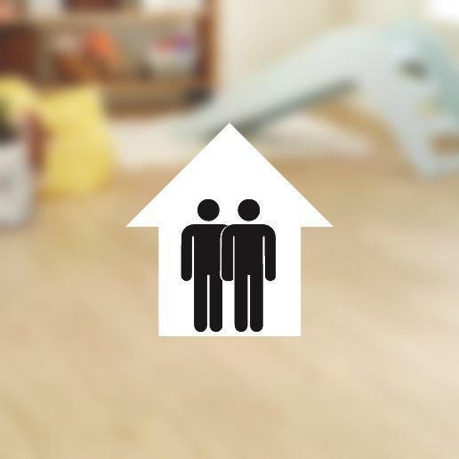 AC rating icon over blurred background